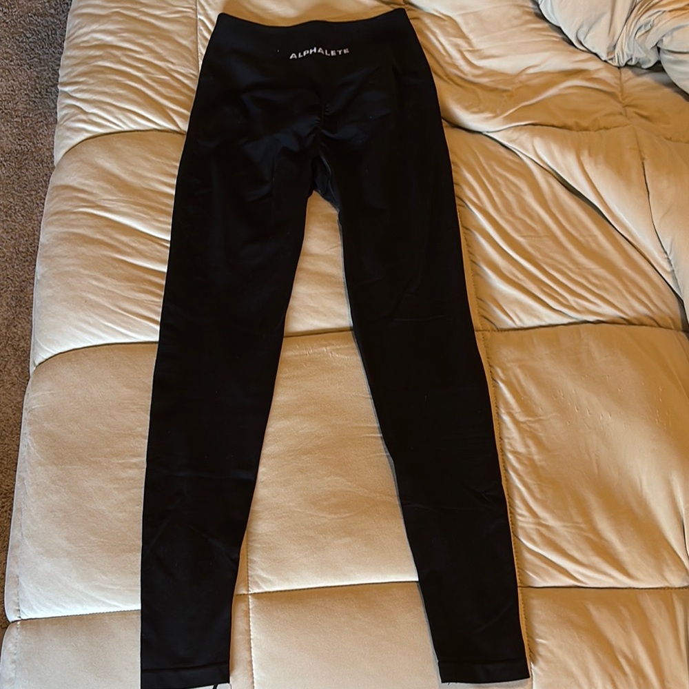 Alphalete Black Leggings Sleek Form-Fitting Athletic
